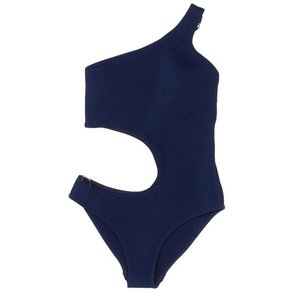 BONDI BORN Caprice Look Out one piece monokini neoprene cutout blue swimsuit 2 - Picture 1 of 8